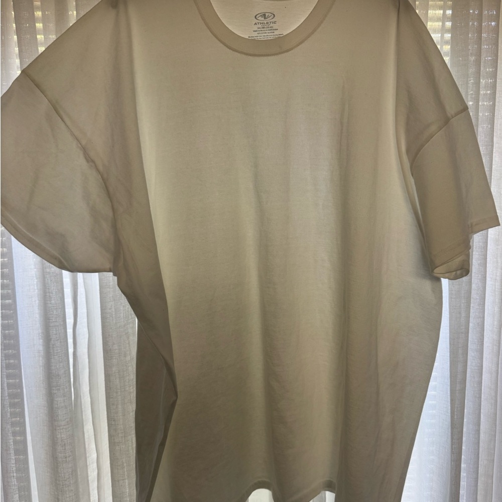 Athletic Works Cream Short Sleeve Tee